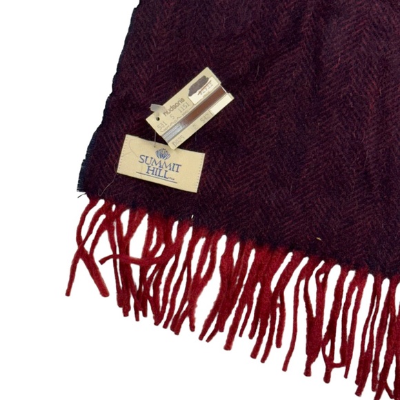 Summit Hill burgundy 100% Cashmere scarf NWT, never worn in perfect condition! - Picture 6 of 8